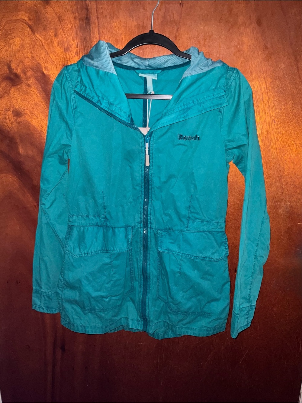 Bench Teal Hooded Lightweight Utility Jacket - Women's